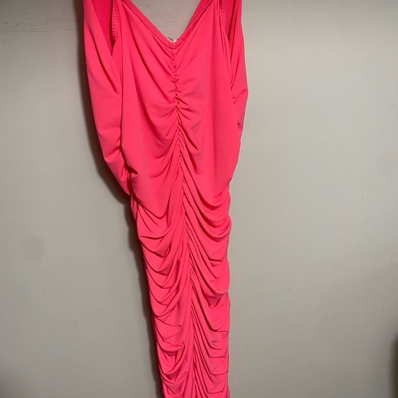 Lightly Worn, Revamped Shrimp Maxi Body Con Dress - Picture 3 of 4